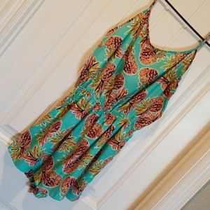 Pineapple romper (keyhole back)